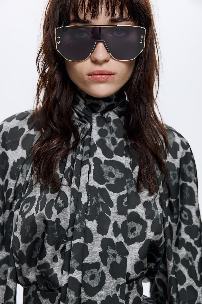 Melody Leopard Print Satin Top