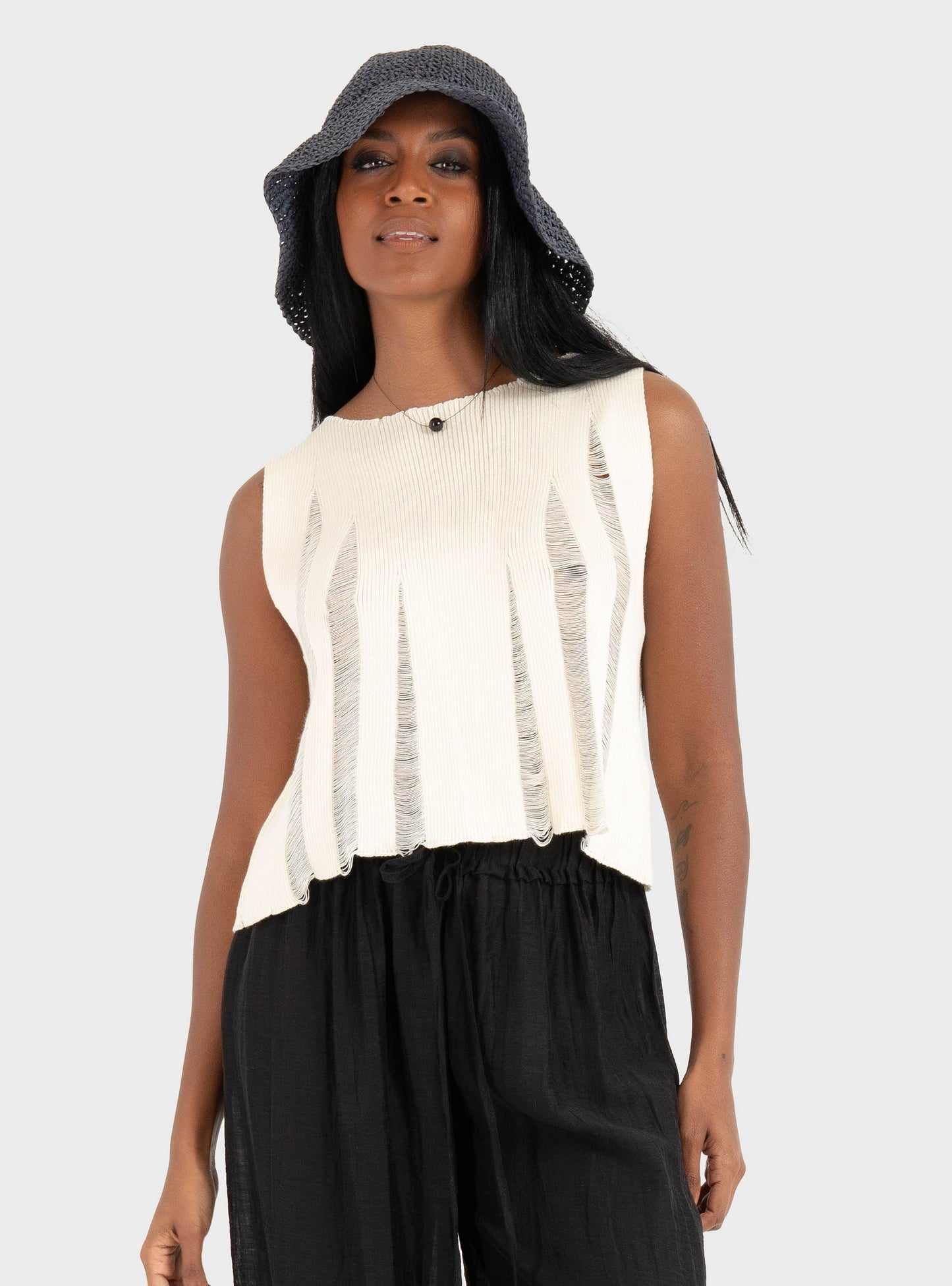 Magic Sunsets Knitted Crop - Top