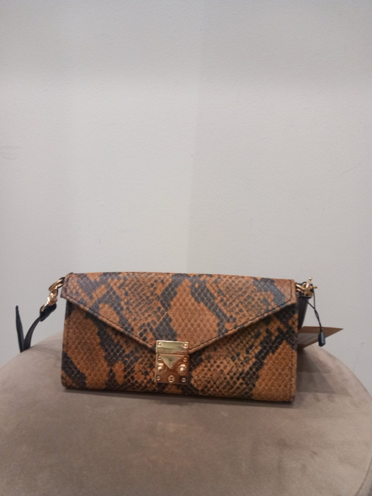 Lockette Leather Bag - Snake