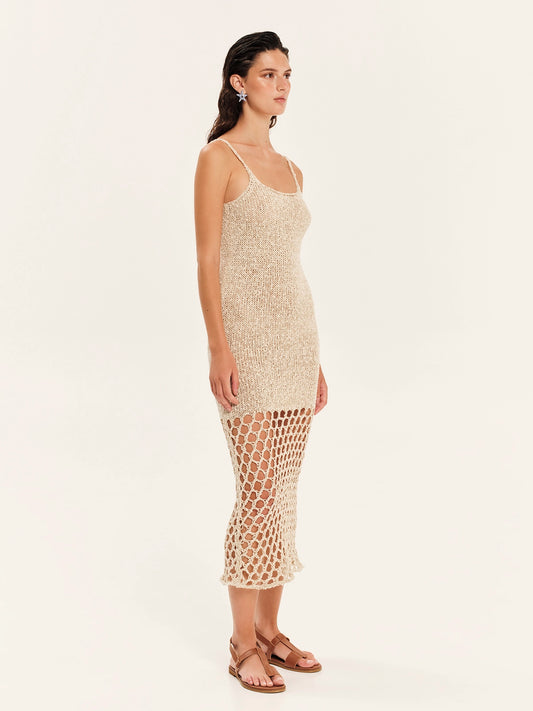 The Golden Hour Knit Midi Dress