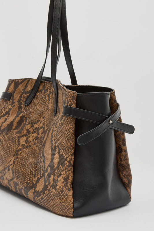 Lorene Leather Bag-Snake