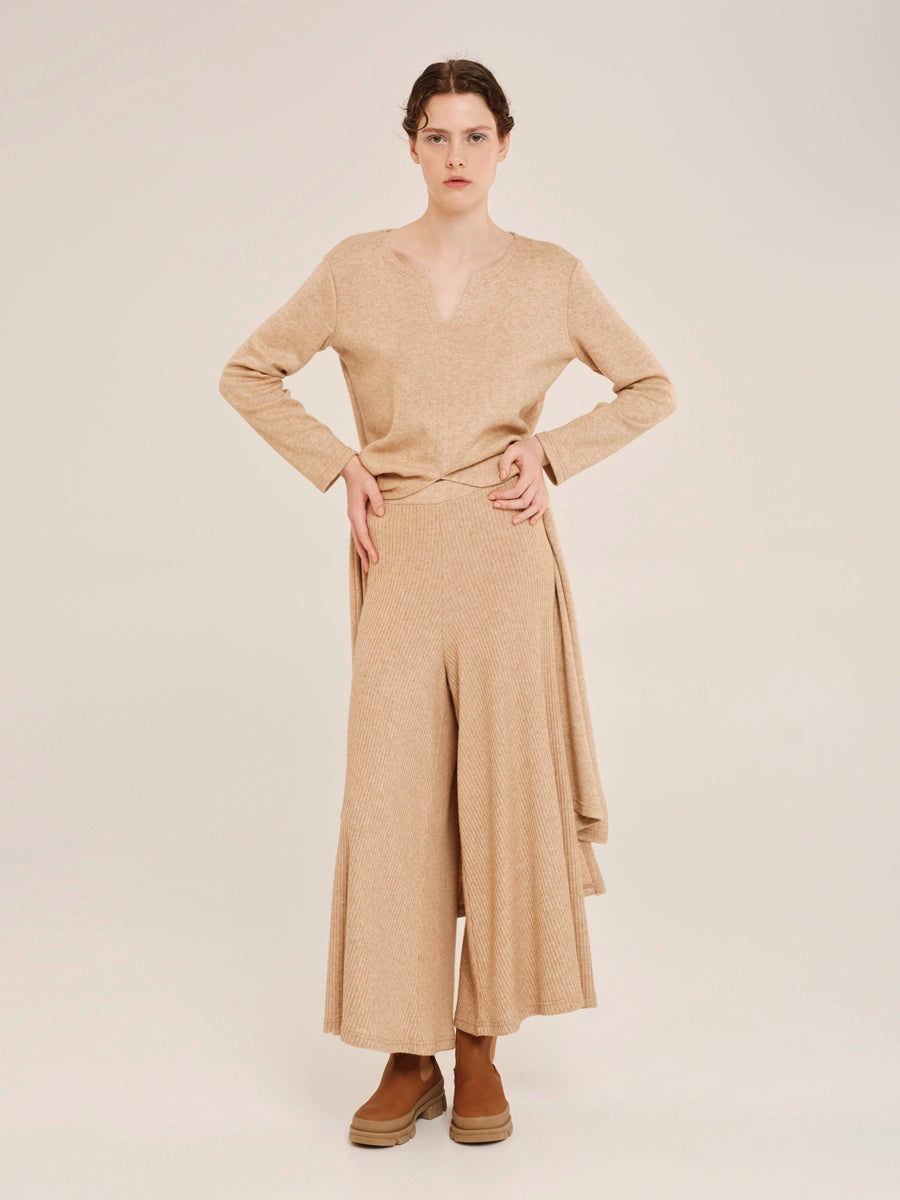 Cropped Soft Trousers