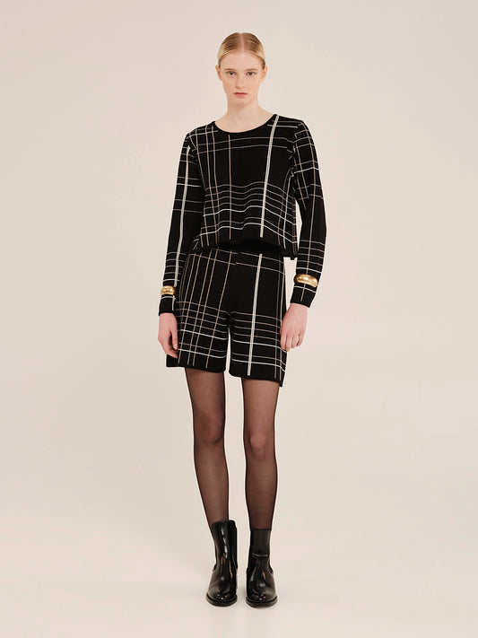 Inner Armour - Knit Long Sleeve Crop Blouse