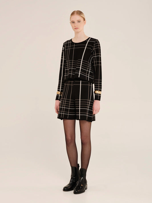 Inner Armour - Knit Long Sleeve Crop Blouse