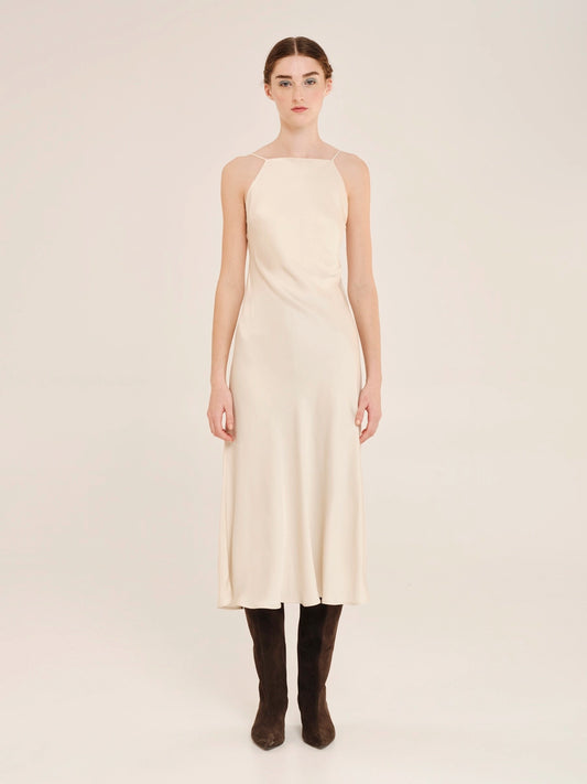 Sleekness Midi Sleeveless Dress