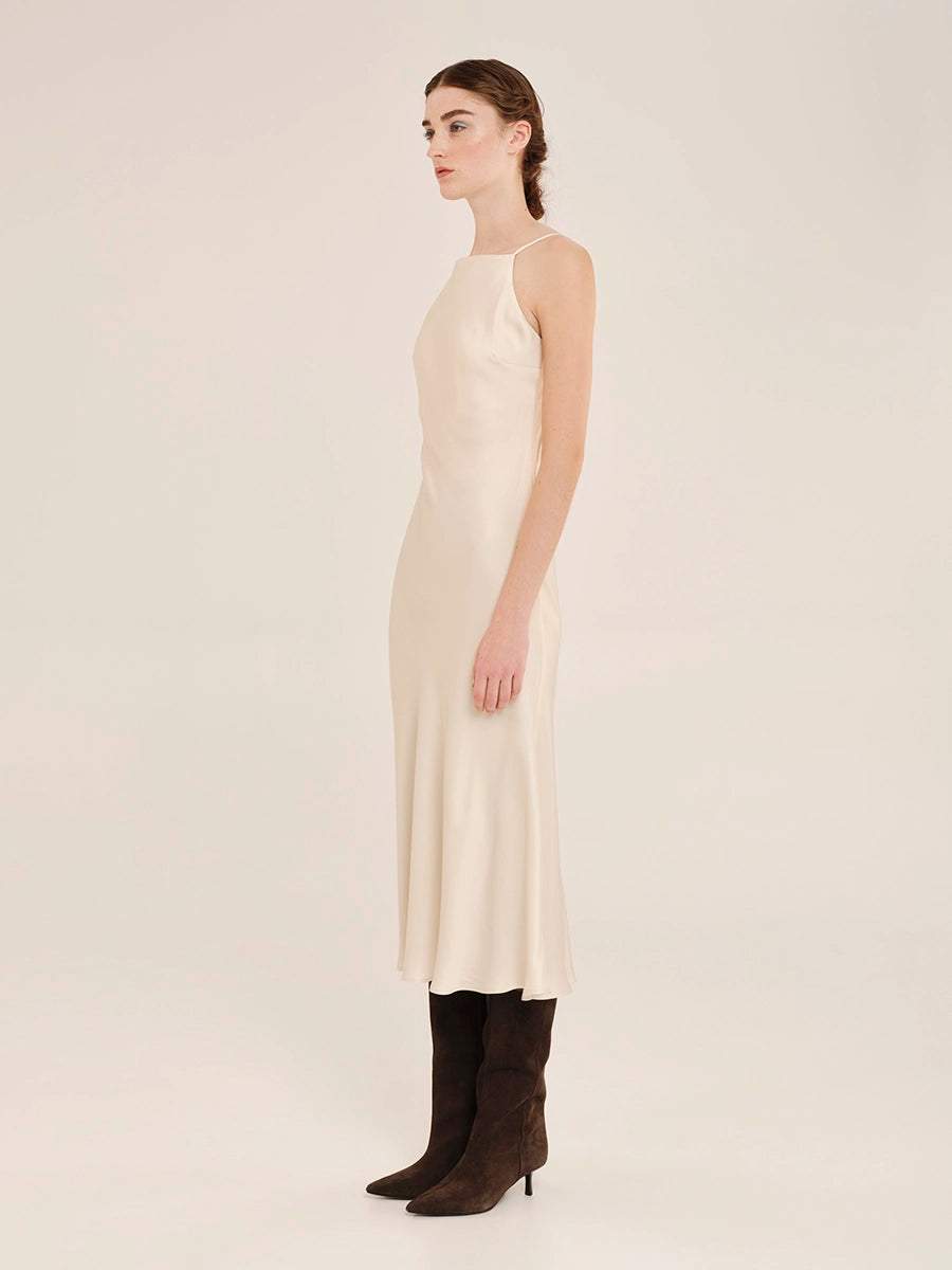 Sleekness Midi Sleeveless Dress