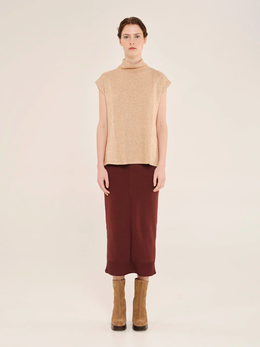 High Neck Sleeveless Top