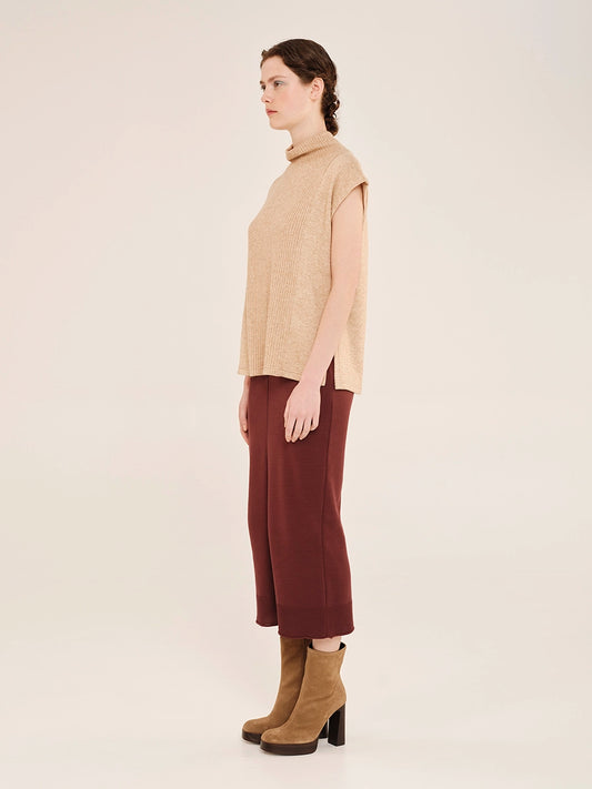 High Neck Sleeveless Top