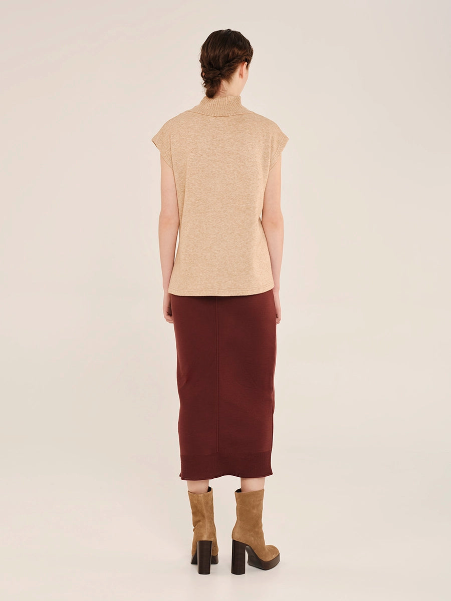 High Neck Sleeveless Top