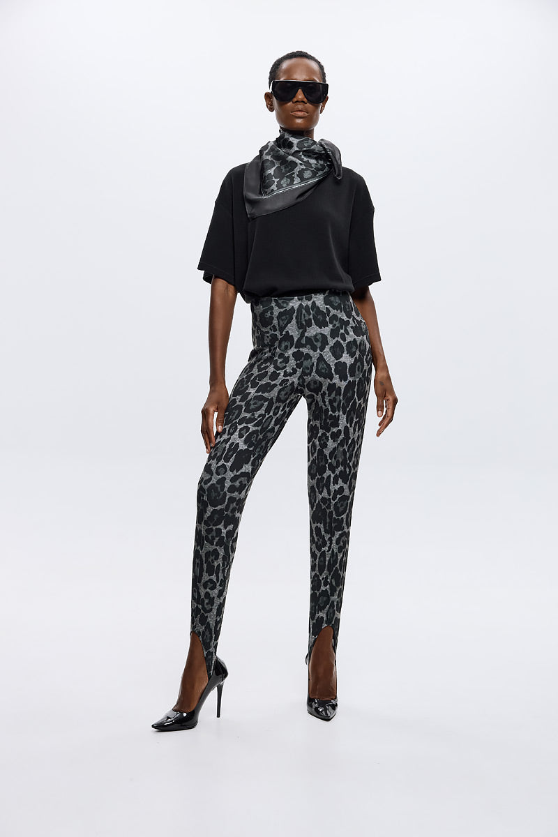Rowan Leopard Print Stirrup Leggings