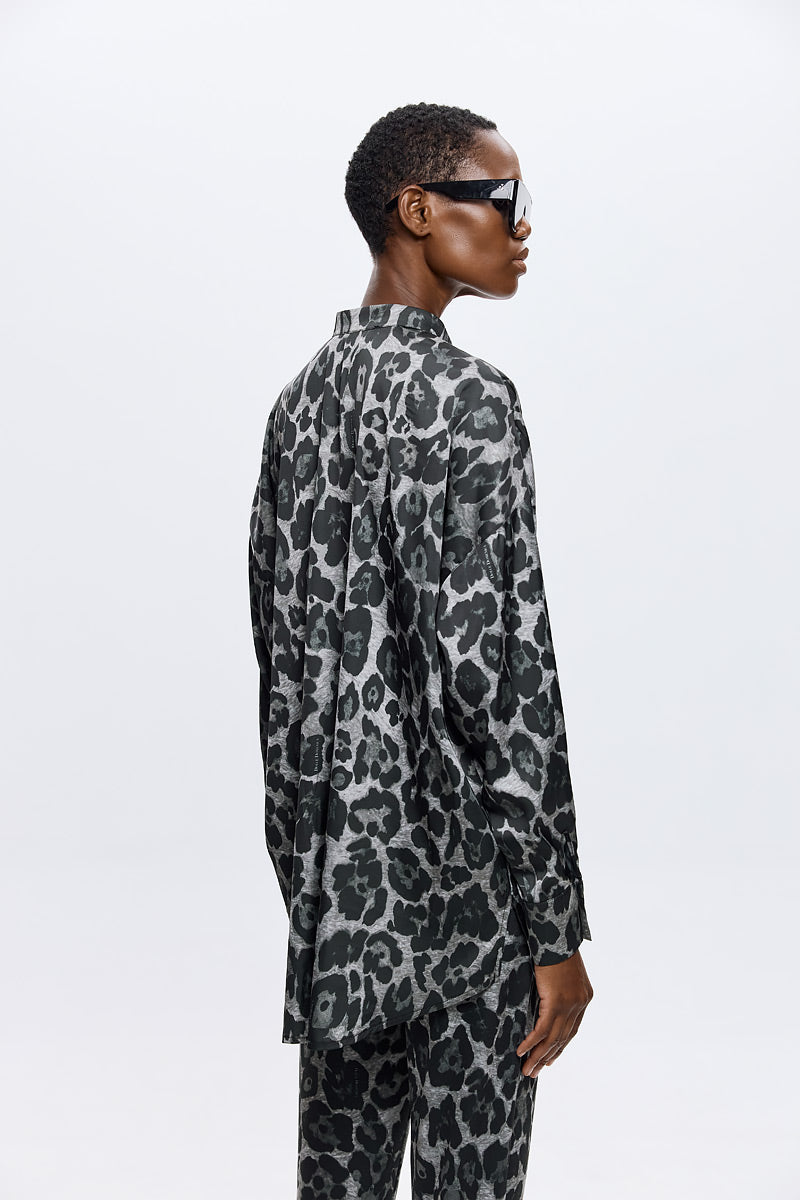 Melody Leopard Print Satin Top