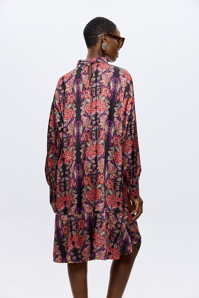 Mia Floral Satin Dress