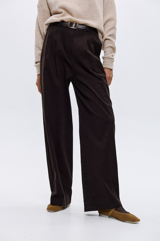 Raisa Dark Brown - Trousers