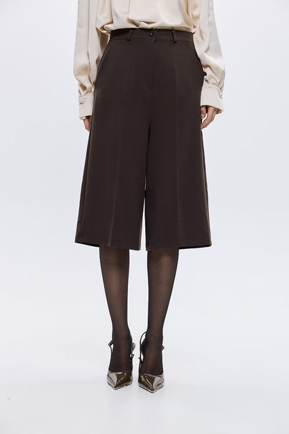 Reba Bermuda Crepe Shorts