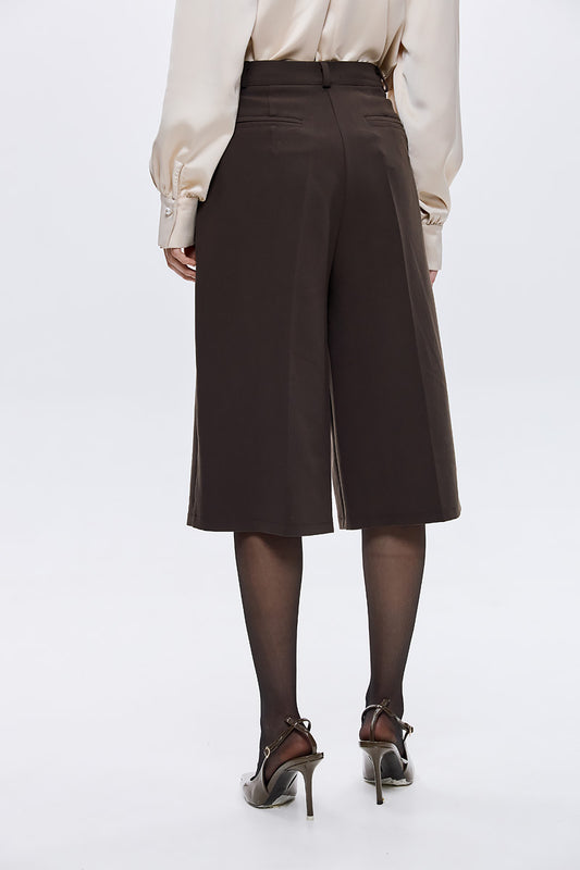 Reba Bermuda Crepe Shorts