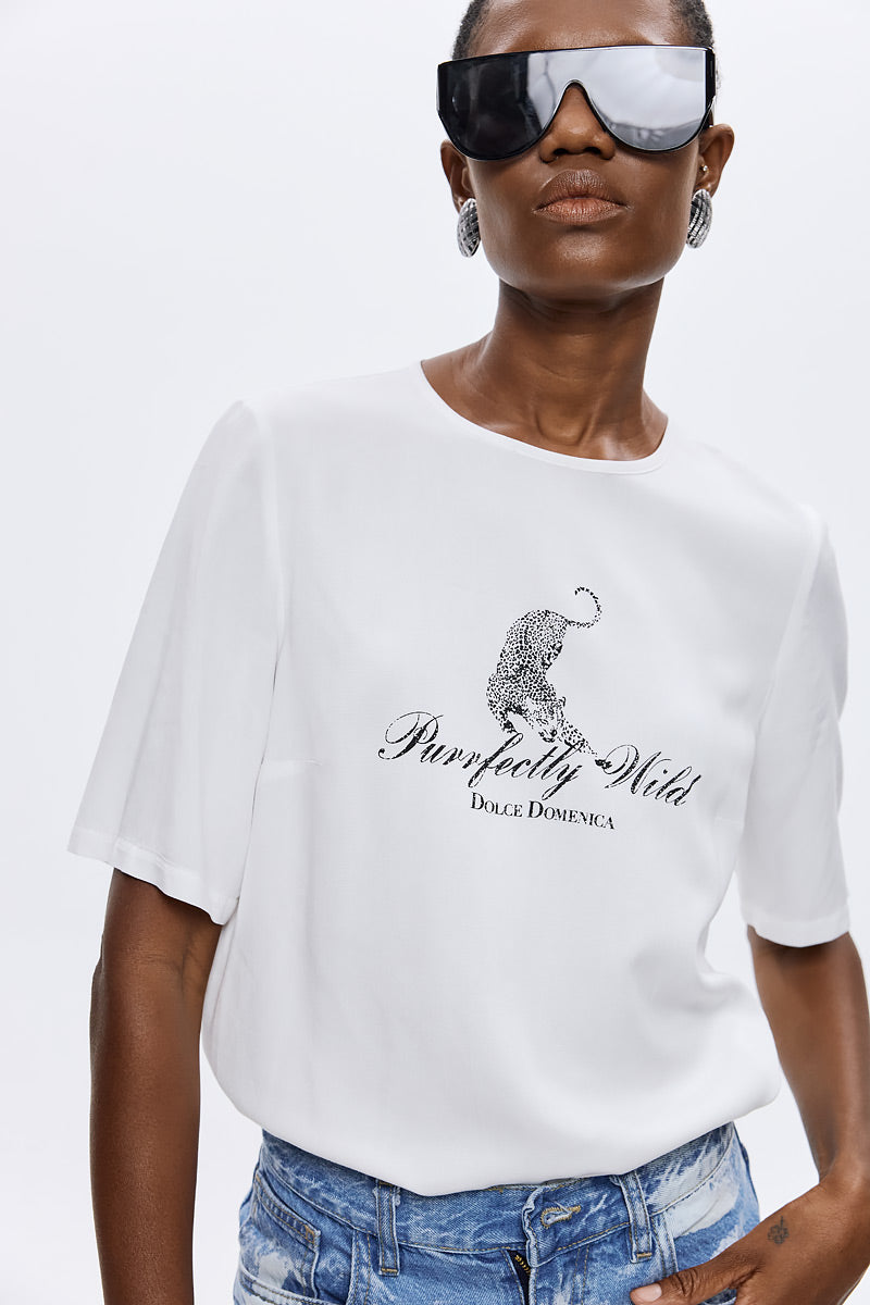 Purrfectly Wild Voile Top