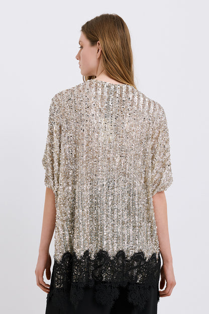 Caprice Sequin Kimono
