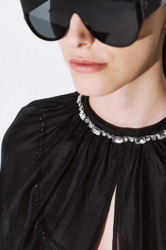 Organza Embelished Sleeves