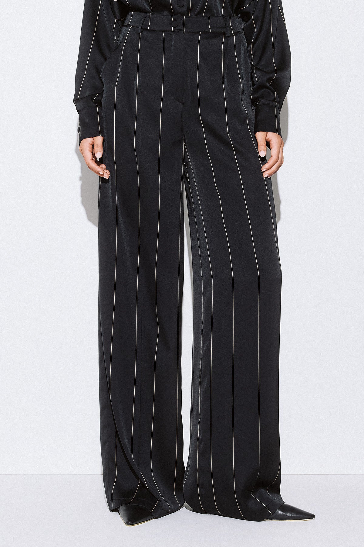 Marisa Satin Striped Trousers