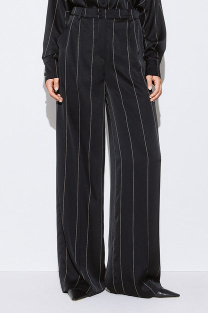 Marisa Satin Striped Trousers