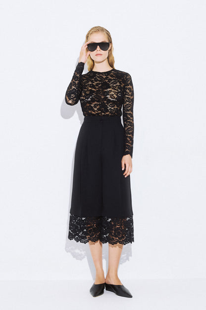 Mirella Crepe Zip Culotte