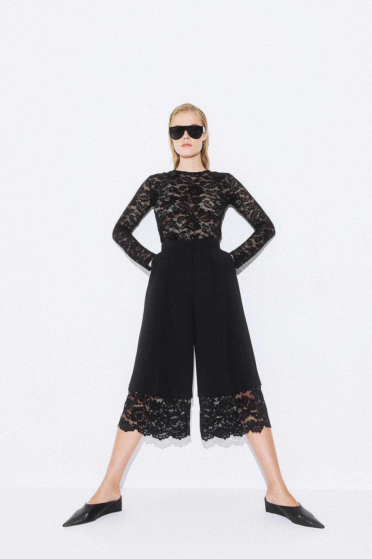 Mirella Crepe Zip Culotte