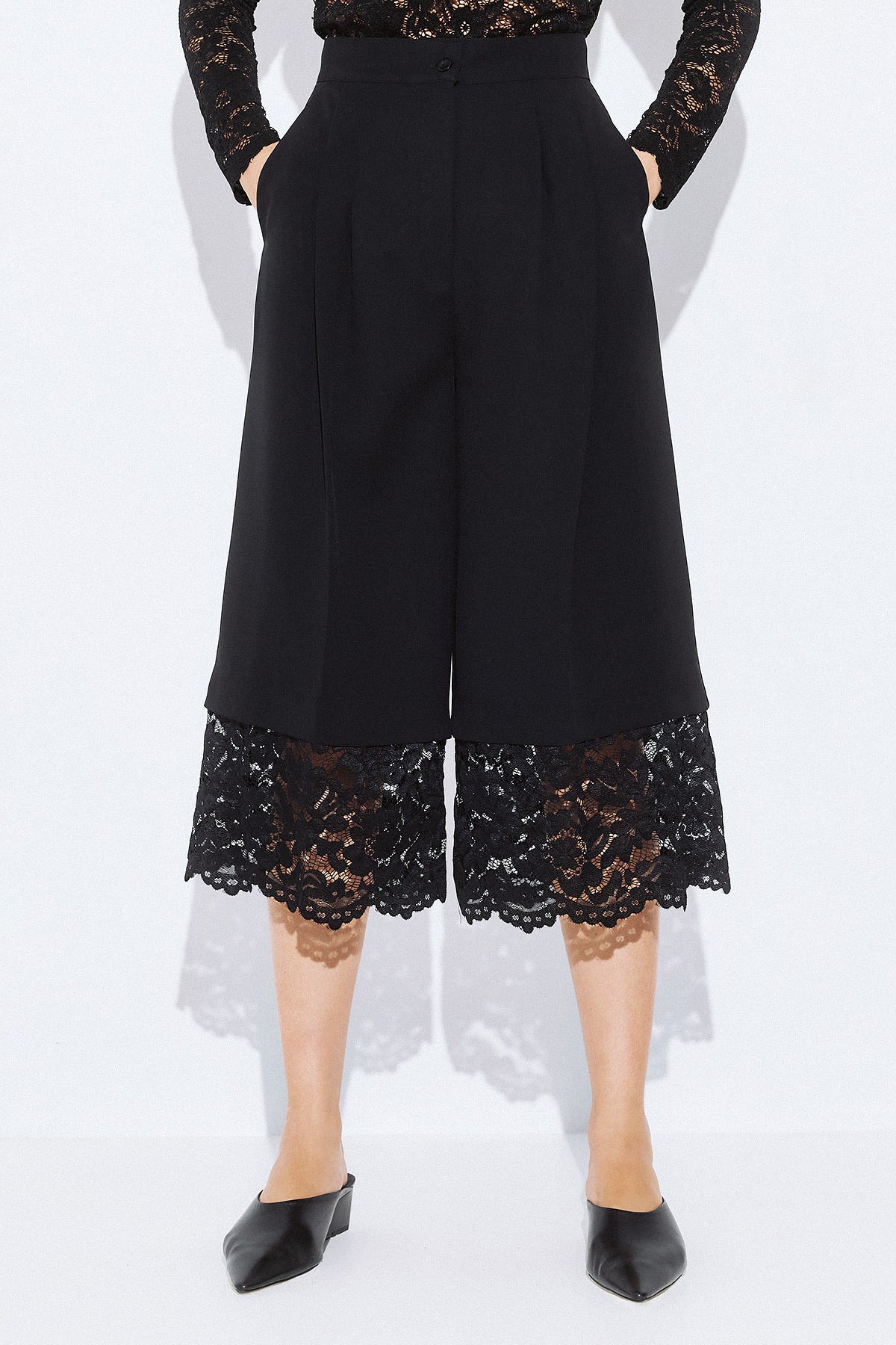 Mirella Crepe Zip Culotte