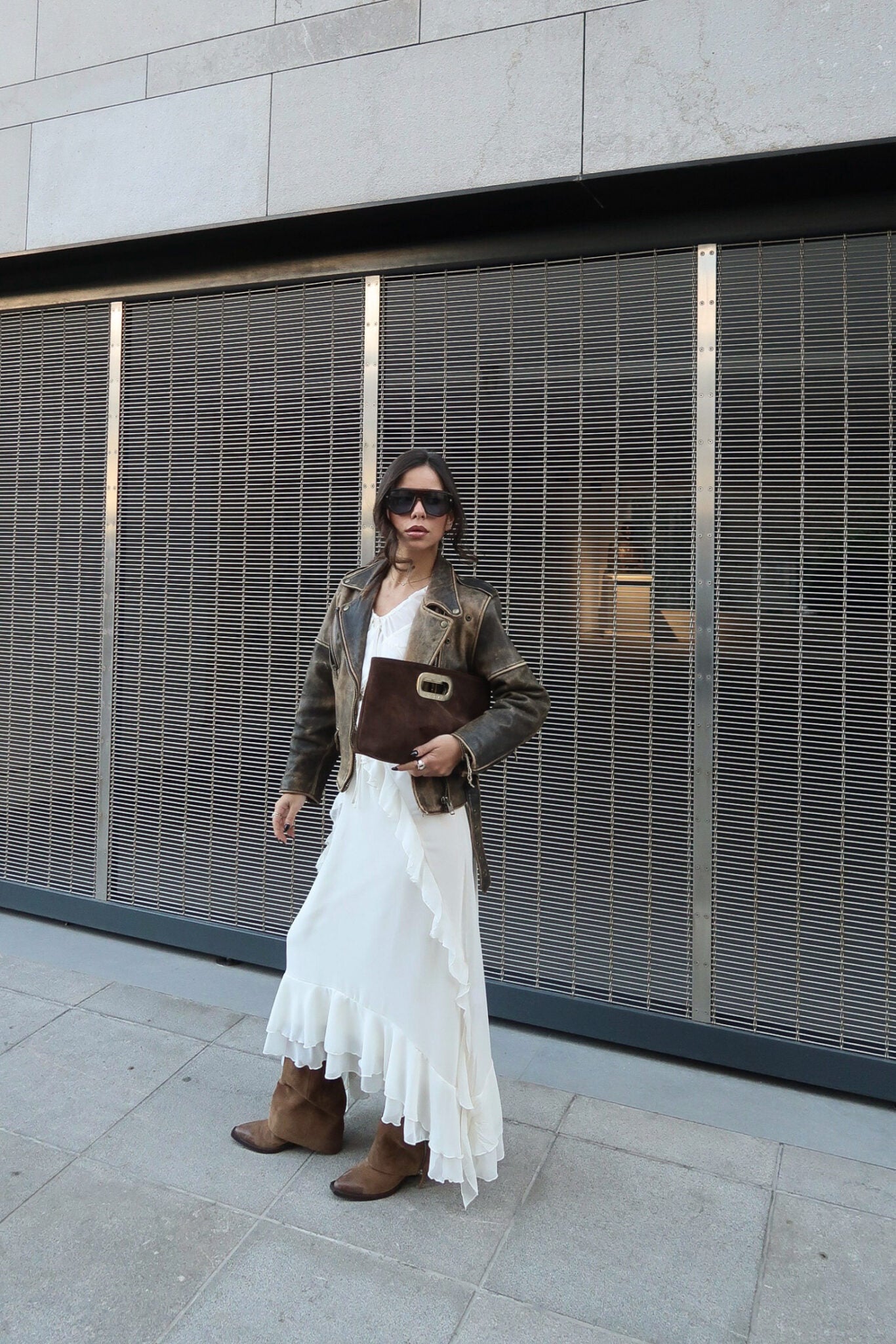 Got Her Clutch Suede Bag - Brown