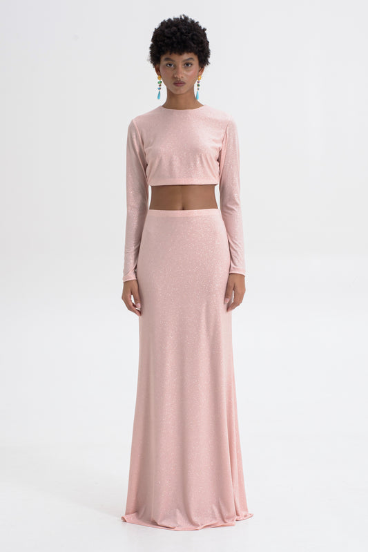 Sequin Maxi Skirt