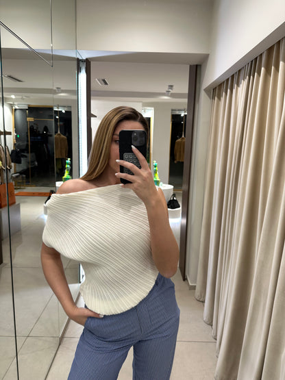 Knit Draped Top