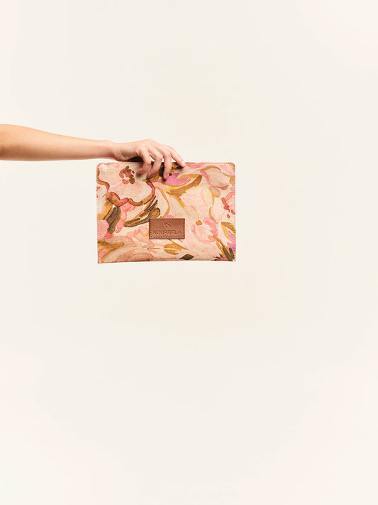 Floral Linen Clutch