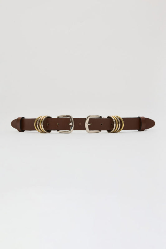 Double Shot Leather Belt