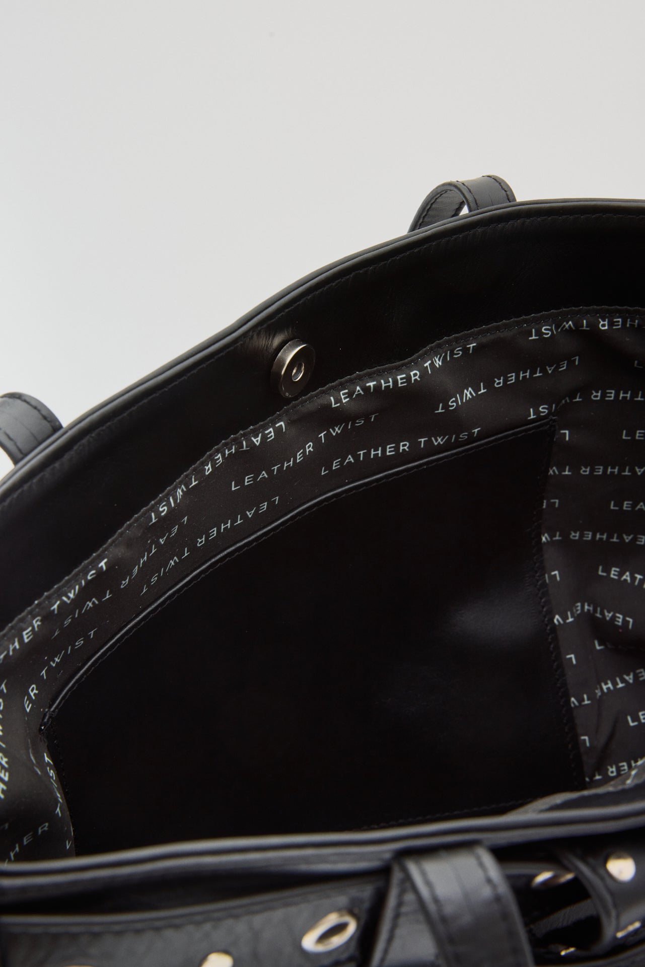 Belted Shopper Bag - Black