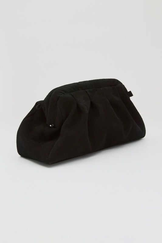 Dimi Suede Clutch - Black