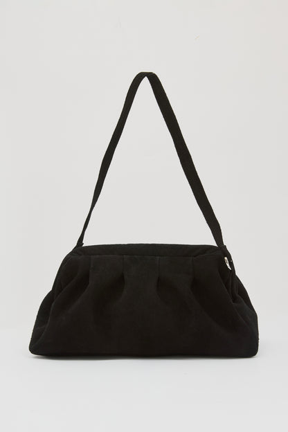 Dimi Suede Clutch - Black