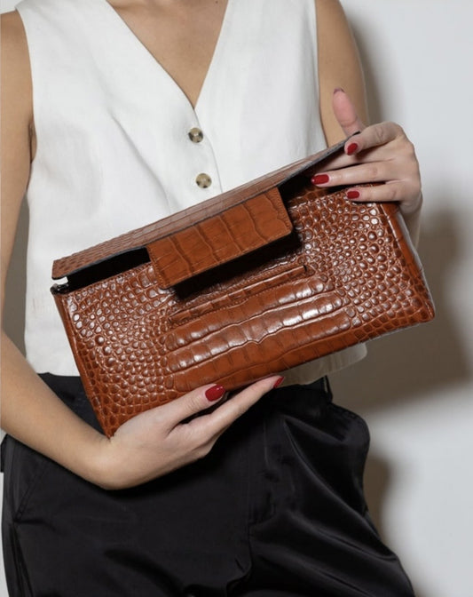 Nova Croco Leather Bag